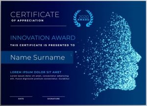 innovation-award-certificate-design-with-particle-face_1017-14690